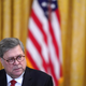 Attorney General William Barr attends a First Step Act celebration in the East Room of the White House April 1, 2019 in Washington, DC.